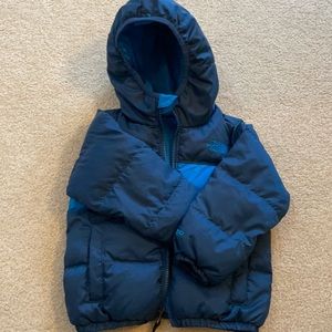 Toddler boys Reversible North Face Down Coat